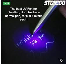 Uv cheating pen
